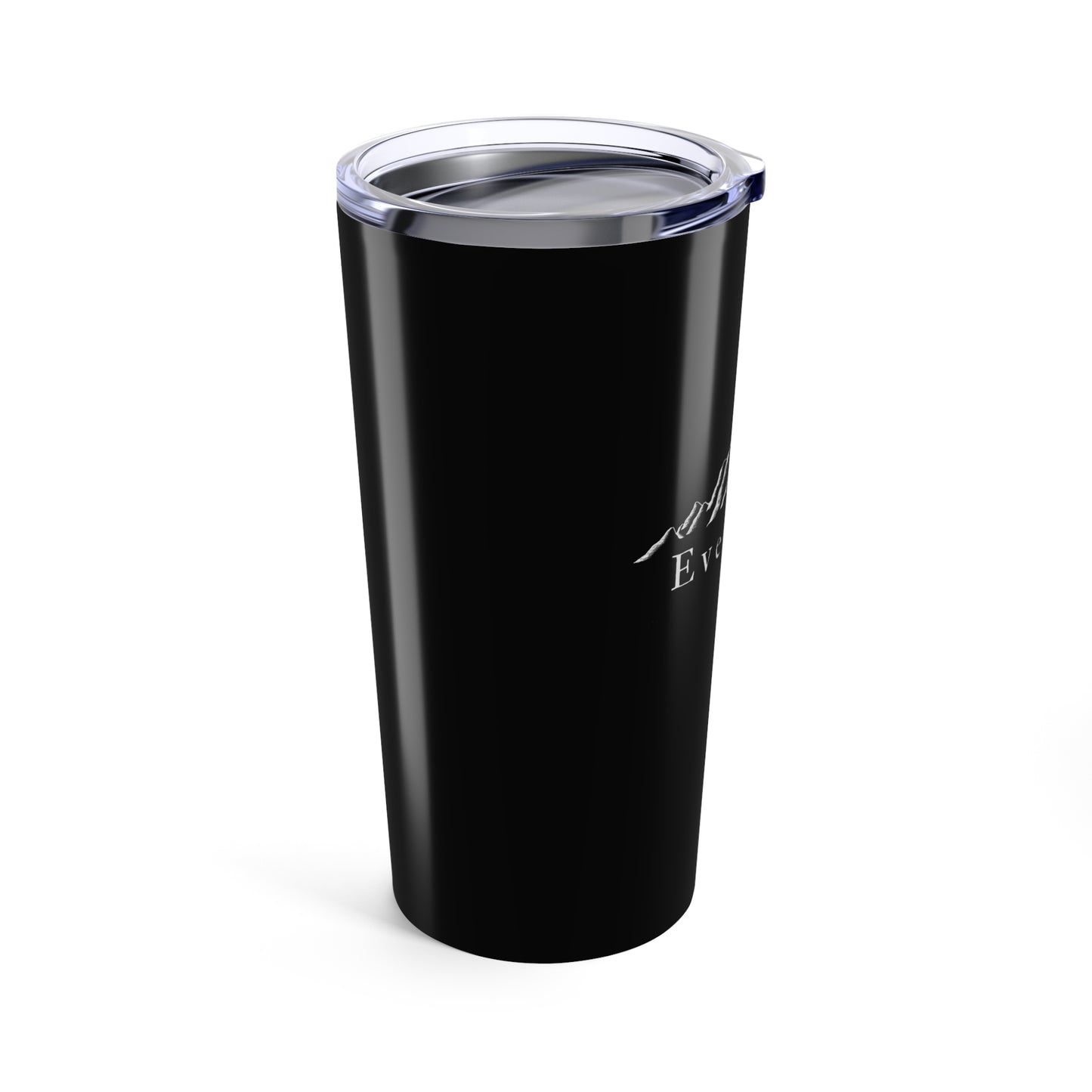 Evermore Coffee 20oz Travel Tumbler - Black Stainless Steel Insulated Mug for Hot and Cold Drinks