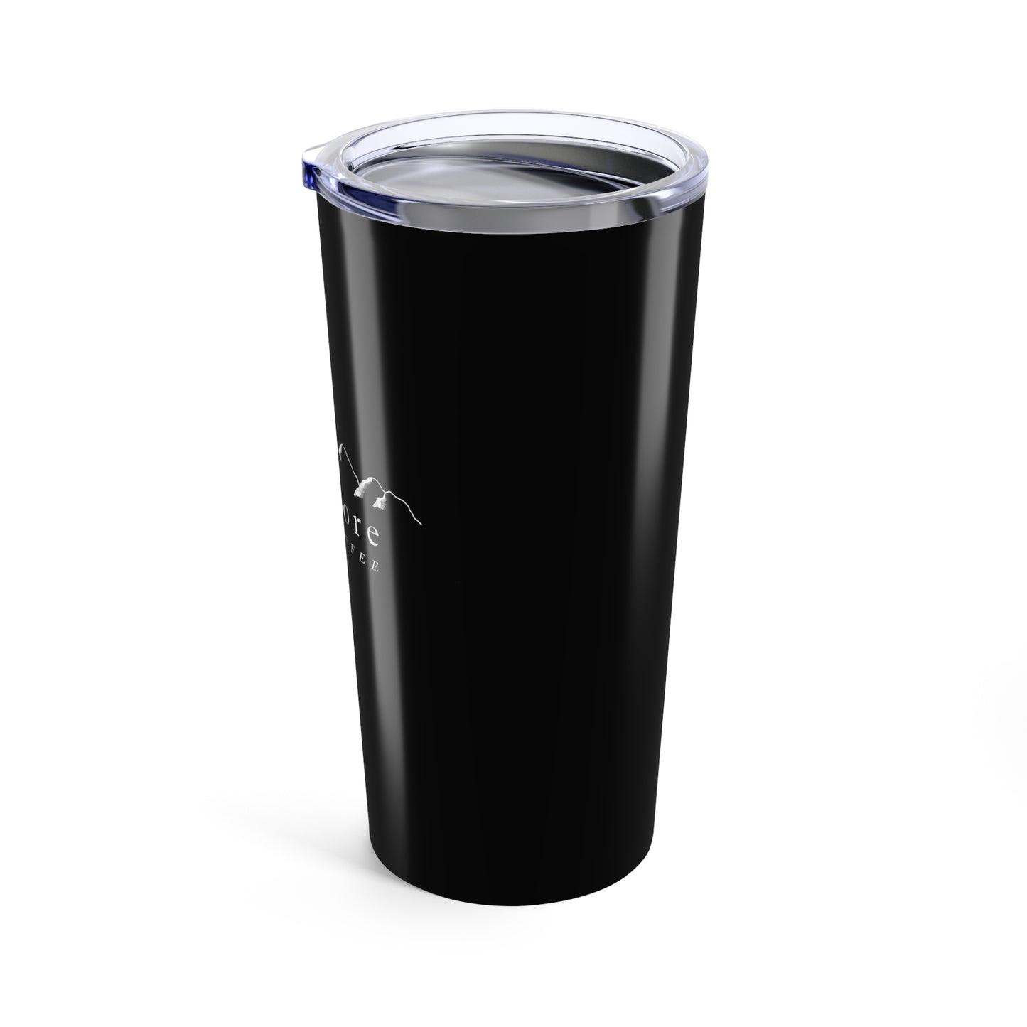 Evermore Coffee 20oz Travel Tumbler - Black Stainless Steel Insulated Mug for Hot and Cold Drinks