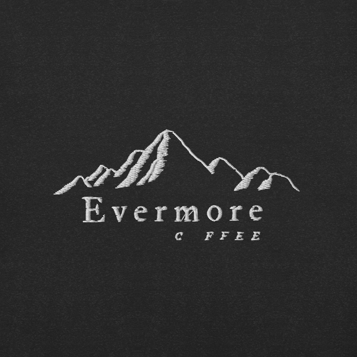 Evermore Coffee Embroidered Bella + Canvas Unisex T-Shirt