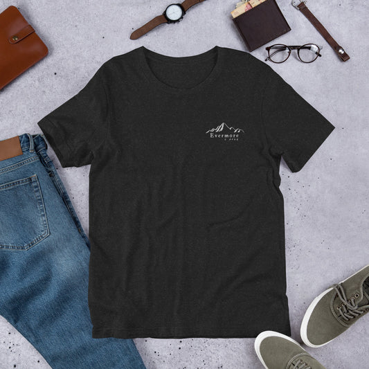 Evermore Coffee Embroidered Bella + Canvas Unisex T-Shirt